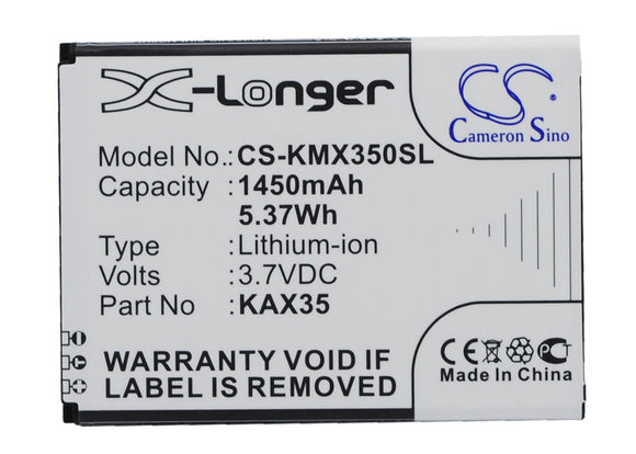 KAZAM KAX35 Replacement Battery For KAZAM Trooper X3.5, - vintrons.com