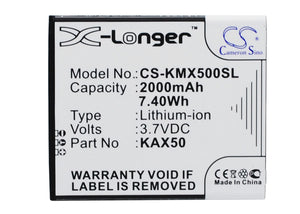 KAZAM KAX50, KAX50-XJFAL009330 Replacement Battery For KAZAM Trooper X5.0, - vintrons.com