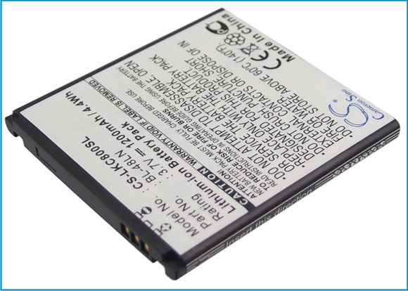 Battery For LG C800DG, C800G, C800VL, CX2, Eclipse 4G LTE, Eclypse 4G, - vintrons.com