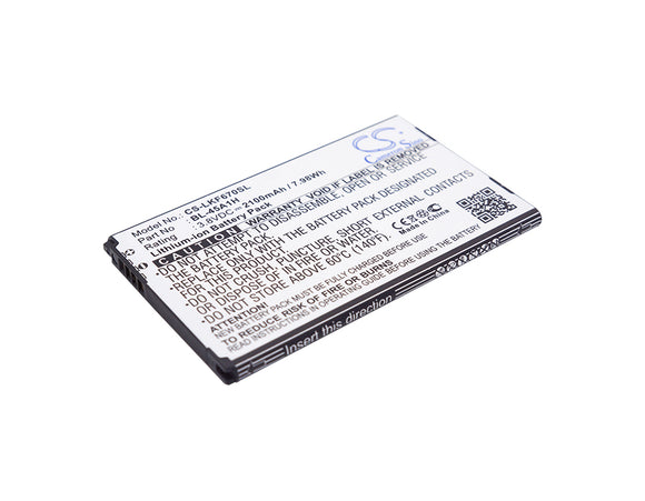 2100mAh LG BL-45A1H Battery Replacement For LG F670, K10, Q10, - vintrons.com