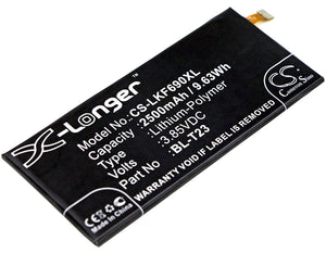 2500mAh LG BL-T23, EAC63278801 Battery Replacement For LG F690L, - vintrons.com