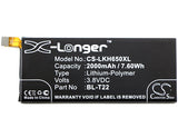 LG BL-T22, EAC63158201 Replacement Battery For LG Class, Class 4G, F620S, H650, H650AR, H650E, H650K, Zero, Zero 4G, Zero 4G LTE, - vintrons.com