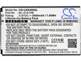 LG BL-41A1HB, EAC63319901 Replacement Battery For LG K200, K200ds, K200dsK, L53BG, L53BL, L56VL, LS676, Tribute HD, X Style, X1, - vintrons.com