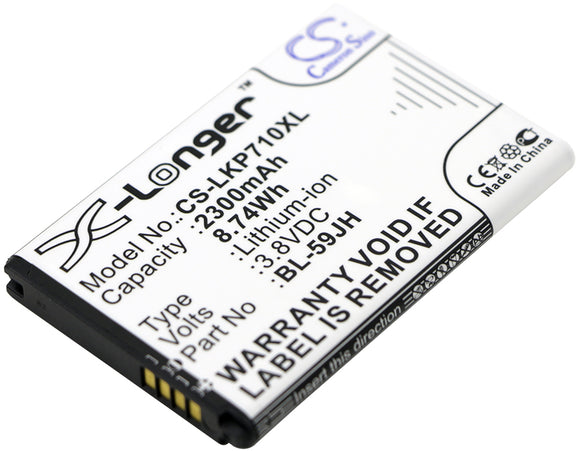 2300mAh Battery For LG AS870, D500, D505, D520, Enact, Enact 4G LTE, FX3, - vintrons.com