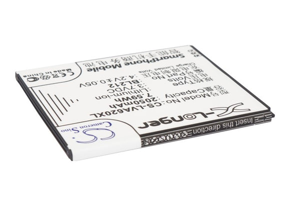 LENOVO BL212, BL225 Replacement Battery For LENOVO A620T, A628T, A708T, A785E, A858T, S898T, S898ts, - vintrons.com