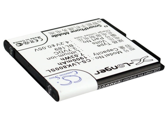LENOVO BL189 Replacement Battery For LENOVO K800, - vintrons.com