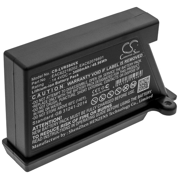 Battery For LG HomBot R66803VMNP, HomBot VCARPETX, HomBot VR591,