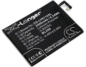 LENOVO BL250 Replacement Battery For LENOVO S1a40, S1a40 Dual SIM TD-LTE, S1c50, S1c50 Dual SIM TD-LTE, Vibe S1, - vintrons.com