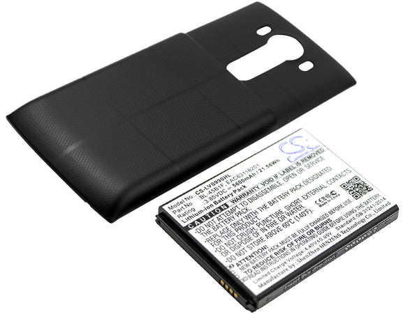 LG BL-45B1F, EAC63118201, Exteded Battery With Black Color Back Cover Replacement Battery For LG H900, H901, V10, VS990, - vintrons.com