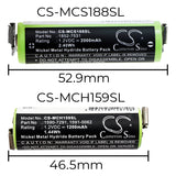 Moser ChroMini 1591 Battery Replacement For Moser ChroMini 1591, Ermila Bella 1590, - vintrons.com