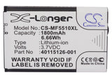 Battery For NOVATEL WIRELESS Mifi 500 LTE, MiFi 5510, MiFi 5510L, - vintrons.com