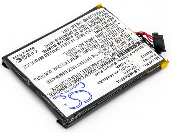 Replacement Battery For AIRBOARD 4000, / TYPHOON MyGuide 4500, MyGuide 4500 SD, MyGuide 4500 SD GPS, - vintrons.com