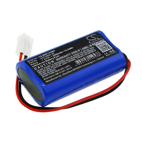 MINDRAY ICR18650-2S Replacement Battery For MINDRAY SP1, SP1 Syringe Pump, - vintrons.com