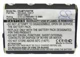 700mAh Motorola KEBT-086-B Replacement Battery For Motorola FV300, FV500, - vintrons.com