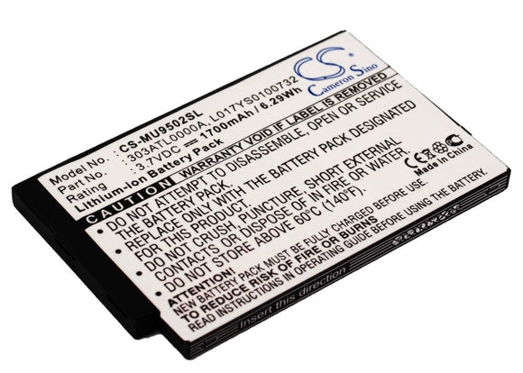 I-MATE 303ATL0000A, L017YS0100732 Replacement Battery For I-MATE Ultimate 9502, - vintrons.com