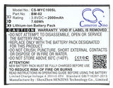 MYPHONE BM-02 Replacement Battery For MYPHONE Cube, - vintrons.com