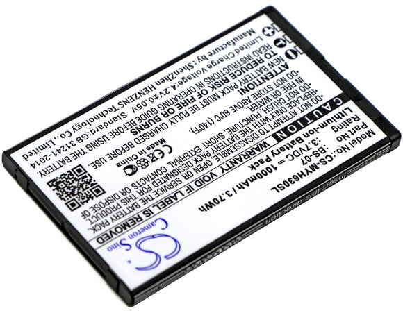 MYPHONE BS-07 Replacement Battery For MYPHONE 6300, - vintrons.com