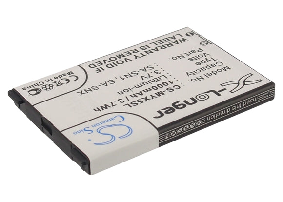 SAGEM 188973731, 251165224, SA-SNX Replacement Battery For SAGEM MYX3, MY-X3, MYX3D, MYX5, MY-X5, MY-X5M, - vintrons.com