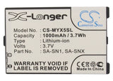 SAGEM 188973731, 251165224, SA-SNX Replacement Battery For SAGEM MYX3, MY-X3, MYX3D, MYX5, MY-X5, MY-X5M, - vintrons.com