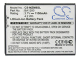 1150mAh Meizu BA1200 Battery Replacement For Meizu M8, - vintrons.com