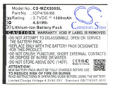 NAVON ICP4/56/68 Replacement Battery For NAVON Mizu X5, - vintrons.com