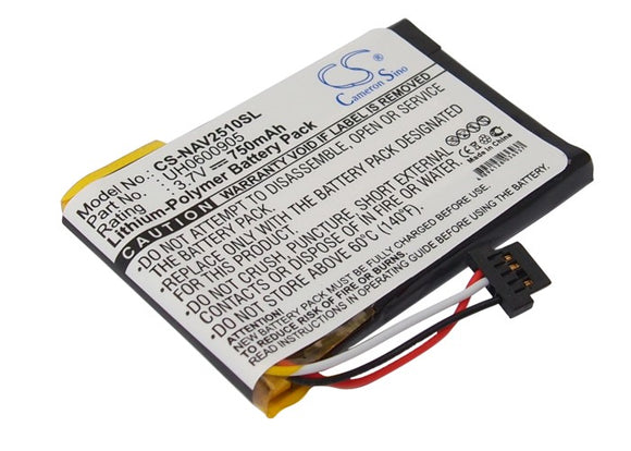 NAVIGON UH0600905 Replacement Battery For NAVIGON 2510, 2510 Explorer, - vintrons.com