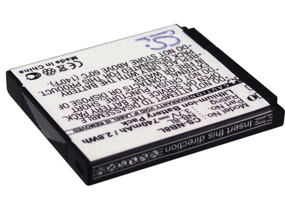 CANON NB-8L Replacement Battery For CANON PowerShot A2200, PowerShot A3000, PowerShot A3000 IS, PowerShot A3100, PowerShot A3100 IS, - vintrons.com