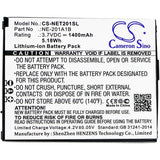 NEC NE-201A1B Replacement Battery For NEC NE-201A1A, Terrain, - vintrons.com