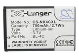 BL-4C Battery For NOKIA 6100, 6101, 6102, i6103, 6125, 6126, 6131, 6133, 61366, 6300, - vintrons.com