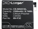 MICROSOFT BV-F3C, / NOKIA BV-F3C Replacement Battery For MICROSOFT Lumia 650 XL, / NOKIA Lumia 650 XL, - vintrons.com