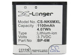Battery For Nokia 3250, 6151, 6288, 9300, N73, N77, N93, - vintrons.com