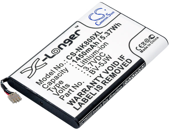 NOKIA BV-5JW Replacement Battery For NOKIA 800, Lumia 800, Lumia 800C, N9, N9-00, Sea Ray, - vintrons.com