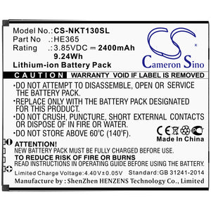 Battery For Nokia Nokia 1 Plus, TA-1111, TA-1123, TA-1127, TA-1130, - vintrons.com