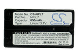 CASIO NP-L7 Replacement Battery For CASIO QV3000-PROPACK, QV-3EX, QV-EX3, XV-3, - vintrons.com