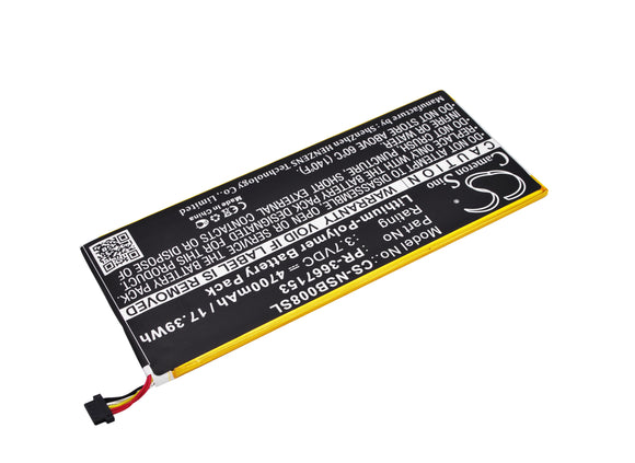 NABI PR-3667153 Replacement Battery For NABI DMTAB-NV08B, Dreamtab 8