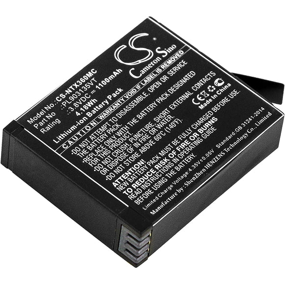 INSTA360 PL903135VT, PL903135VT-S01 Replacement Battery For INSTA360 One X, - vintrons.com