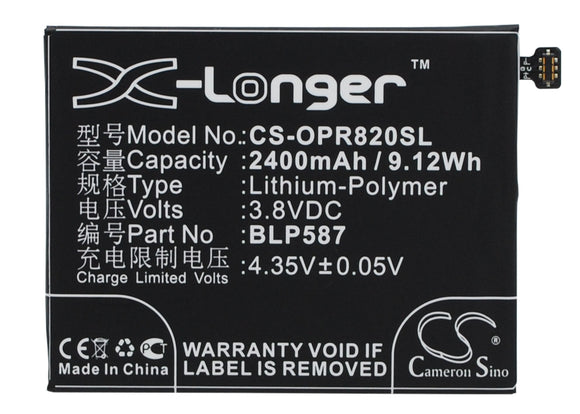 OPPO BLP587 Replacement Battery For OPPO R1C, R8200, R8205, R8207, - vintrons.com