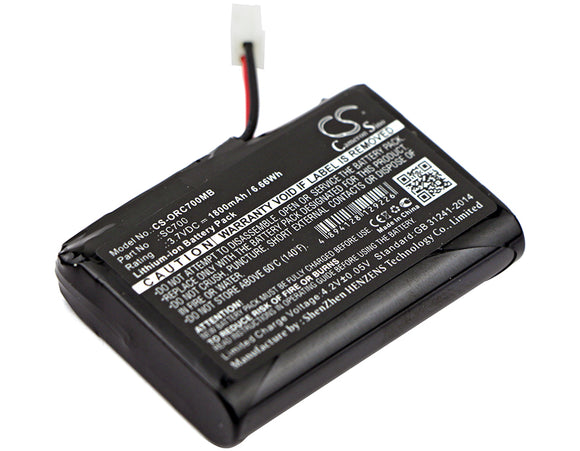 POWERY Akku für Babyphone Oricom Secure SC710 Li-Polymer Akku, 3.7