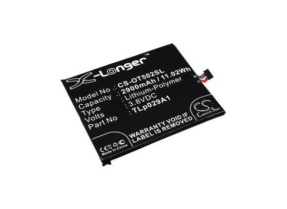 ALCATEL CAC2910008C1, TLp029A1 Replacement Battery For ALCATEL One Touch Pop 3 5.5, OT-5025, OT-5025D, - vintrons.com