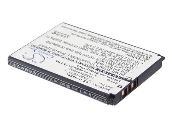 Battery For ALCATEL GYARI, One Touch 108, One Touch 109, - vintrons.com