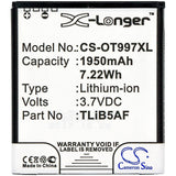 Battery For ALCATEL MW40, MW40CJ, MW40V, MW40VD, One Touch 5035, - vintrons.com