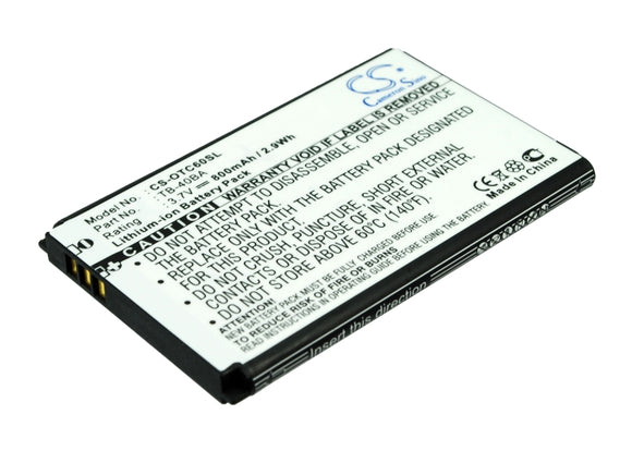 ALCATEL TB-40BA Replacement Battery For ALCATEL One Touch C60, OT-C60, / TCL E330, T36, - vintrons.com