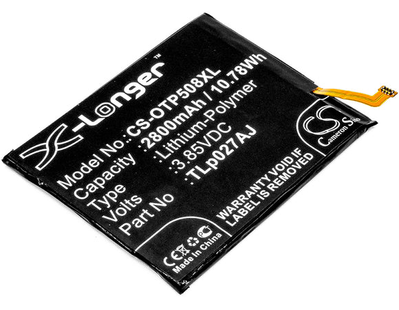 Battery For ALCATEL 5085D, 5085G, A5, A5 LED, A5 LED Dual LTE, - vintrons.com