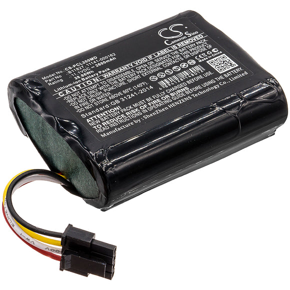 Battery For PHYSIO-CONTROL 1150-000018, LifePak 20 Code, - vintrons.com