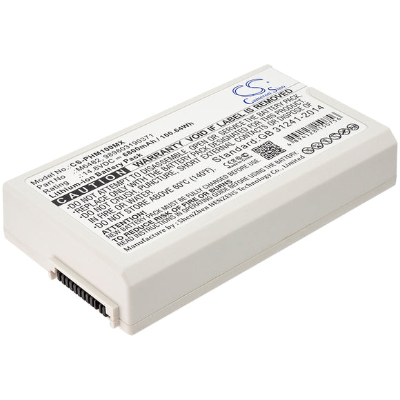 6800mAh Battery For Philips Defibrillator DFM100, Defibrillator DFM-100, - vintrons.com