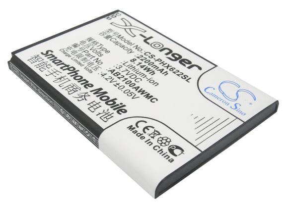 Battery Replacement For Philips Xenium X622, - vintrons.com