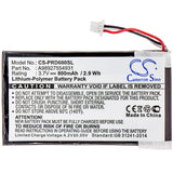 SONY A98927554931, A98941654402 Replacement Battery For SONY PRS-600, PRS-600/BC, PRS-600/RC, - vintrons.com