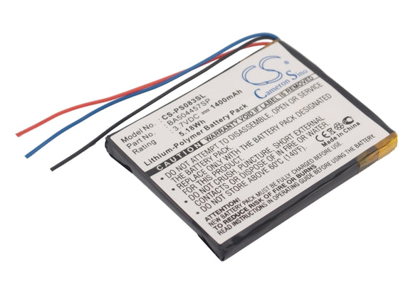 PHILIPS BA504457SP Replacement Battery For PHILIPS GoGear Muse, SA2MUS16S/02, SA3MUS08S/37, - vintrons.com