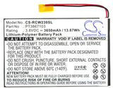 RCA PT3867103 Replacement Battery For RCA 7", RCT6272W23, - vintrons.com