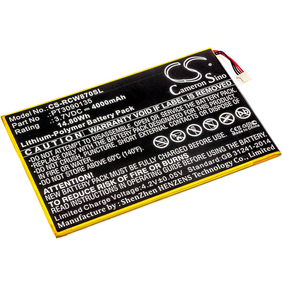 RCA PT3090135 Replacement Battery For RCA Galileo Pro 11.5